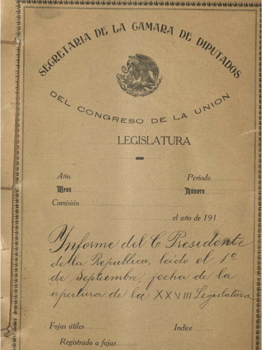 1º de septiembre XXVIII Legislatura